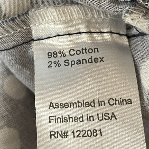 Bettie Page by Tatyana  Retro Style Polka Dot Peplum Top in Navy,‎ XXL - Picture 4 of 6